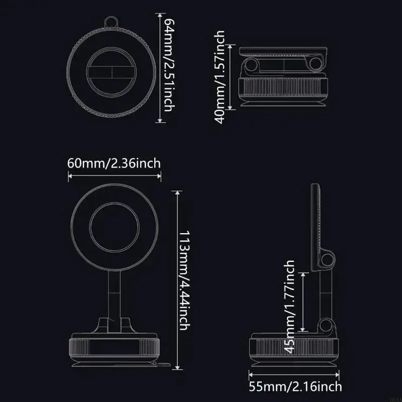 Vacuum Magnetic Phone Holder PluzShop